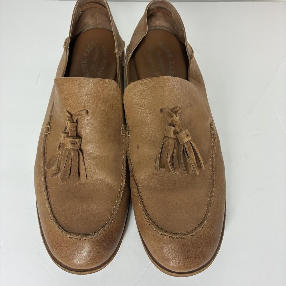 Kork-Ease Loafer Shoes Womens Size 11 Brown Leather Tassel Slip On Comfort